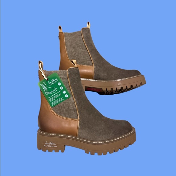 Sam Edelman Shoes - Sam Edelman Laguna2 Waterproof suede boots in Desert Olive (camel & tan) 6.5